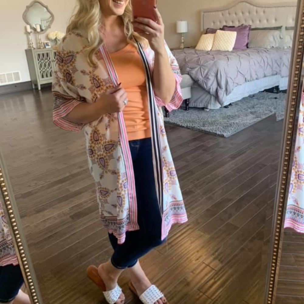 Kimono, can dress up with almost any color under